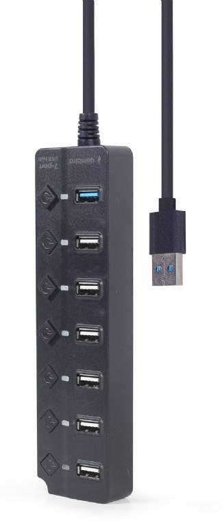 Techmade gembird 7-portusb hub (1 x usb 3.1 + 6 x usb 2.0)