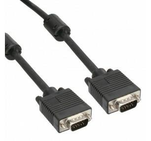 Cavo vga m/m 3+4c core rame 2*magnetic ring nero 10m cv-vga-007