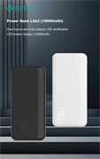 Devia power bank kintone 10000mah 37watt bianco