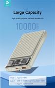 Devia power bank 10.000mah 2 cavi 22.5w carica rapida avorio