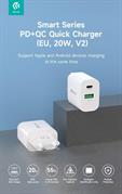 Devia carica batteria 2uscite rapido pd+qc type-c to usb 20w