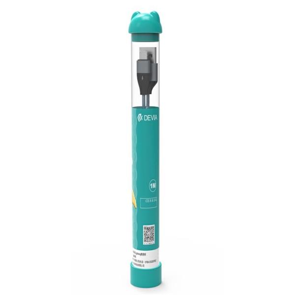 Devia cavo bubble usb atype-c 2.4a 1mt nero