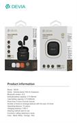 Devia auricolari tws-k1bluetooth 5.3 em057 black