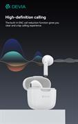 Devia auricolari tws-k1bluetooth 5.3 em057 white