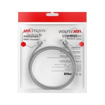 Patch cord hikvision cat.6 u/utp 2mt 24awg cu grey 307400629