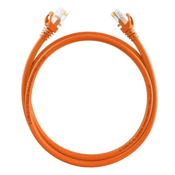 Patch cord hikvision cat.6 u/utp 5mt 24awg cu orange 307400632
