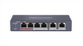 Switch hikvision 4*lan + 2*p 10/100m poe 35w met. ds-3e0106p-e/m