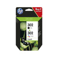 Hp ink x4d37ae 302 bk+col bipack