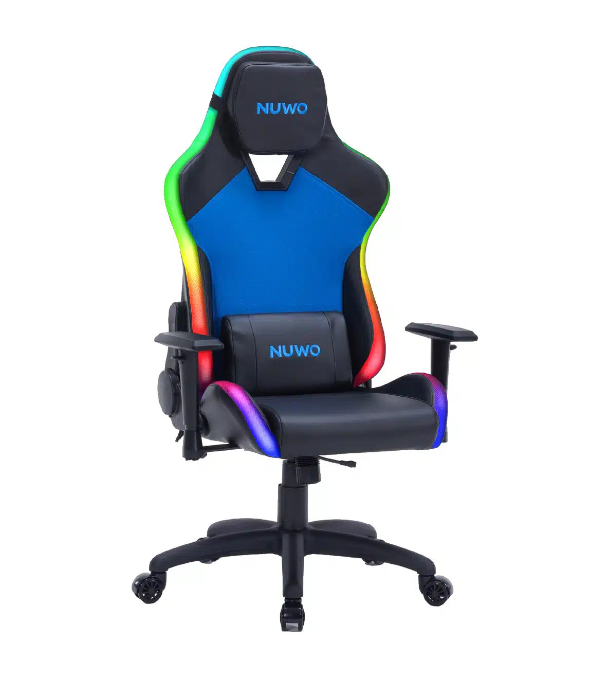 Sedia gaming nuwo rapture blu rgb brac.2d+inclinab. cl.3 150g