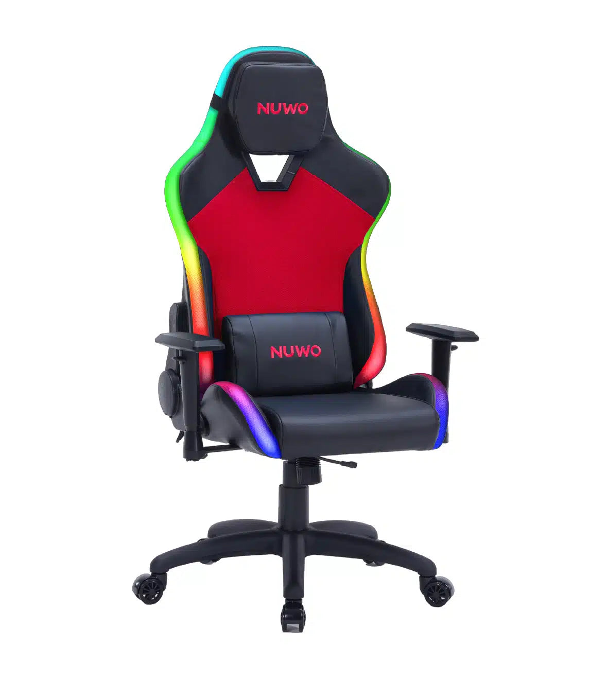 Sedia gaming nuwo rapture rosso rgb brac.2d+inclinab. cl.3 150g