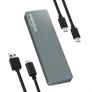 Box esterno hikvision per ssd m.2 nvme a usb3.2/type-c in allum.