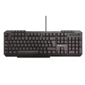 Tastiera mach power multimediale 104+8 tasti usb nera