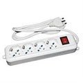 Multipresa link 4 italia/schuko 10/16a spina 16a ed interruttore