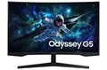 Monitor samsung 32" gaming qhd 165hz odyssey g5 1000r hdmi dp