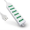 Multipresa mach power schiacciata 6*bipasso spina 1,5m (2206)