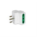 Adattatore mach power tripo spina 10a 2p+t 3*prese 10a bianco