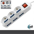 Multipresa machpower 9 posti 3*schuko/bp 6*bp spina ita mp-3077
