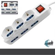 Multipresa machpower 9 posti 3*schuko/bp 6*bp spina ita mp-3077