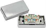 Box di giunzione mach power in metallo per stp cat6 silver