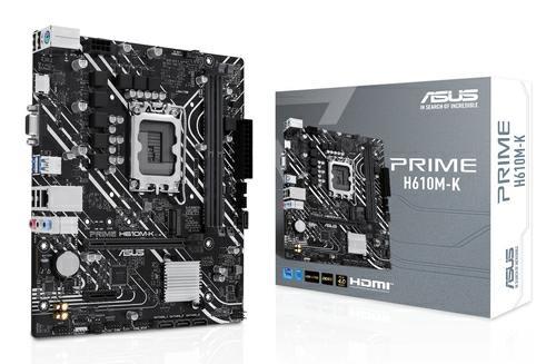Mb asus prime h610m-k d5 skt1700*12 gen.* ddr5 m.2 u3.2 vga hdmi
