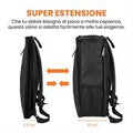 Techmade zaino hybrid (31x15x41 cm) nero