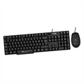 Techmade kit tastiera+mouse usb black kb828+m102