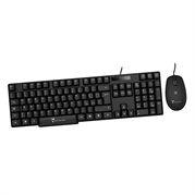 Techmade kit tastiera+mouse usb black kb828+m102