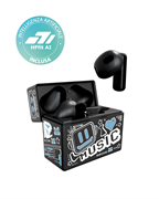 Techmade earbuds pattern blu con intelligenza artificiale