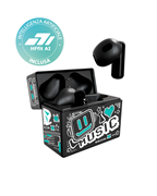 Techmade earbuds pattern verde con intelligenza artificiale