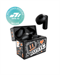 Techmade earbuds pattern arancione con intelligenza artificiale