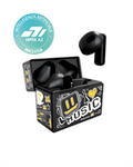 Techmade earbuds pattern giallo con intelligenza artificiale