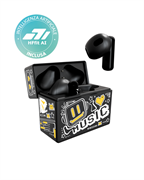 Techmade earbuds pattern giallo con intelligenza artificiale