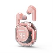 Techmade gembird auricolari in-ear tws trasparenti, rosa