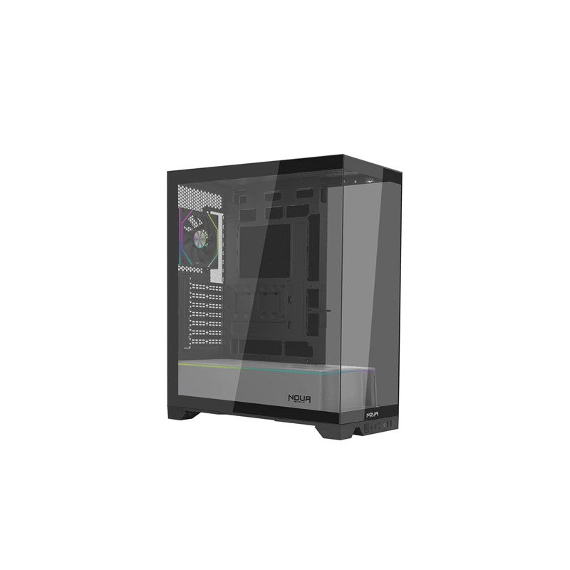 Case noua utopia fs100 silver 0.60mm spcc 3*u3 fan argb side gla