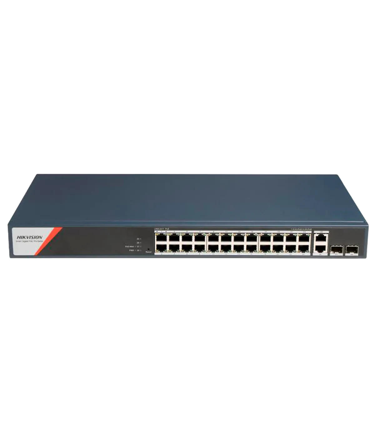 Switch hikvision smart l2 24*gb poe 370w ds-3e1528hp-si-24p2t2f