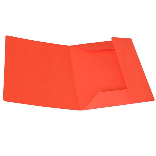 CARTELLINE 3 LEMBI CON STAMPA ROSSO CF.50PZ.